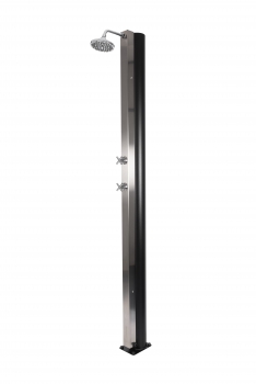 Solardusche ROYAL DELUXE-Chromstahl - 30liter - runder Duschkopf
